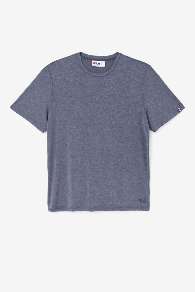 Fila T-Shirt Commuter Mens Grey - India UDL-187052